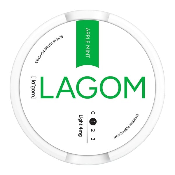 Pochette di nicotina LAGOM Apple Mint Light 4mg