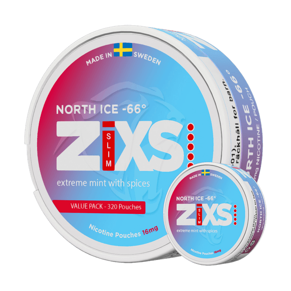 Nikotinové sáčky ZIXS North Ice 66 Jumbo Can