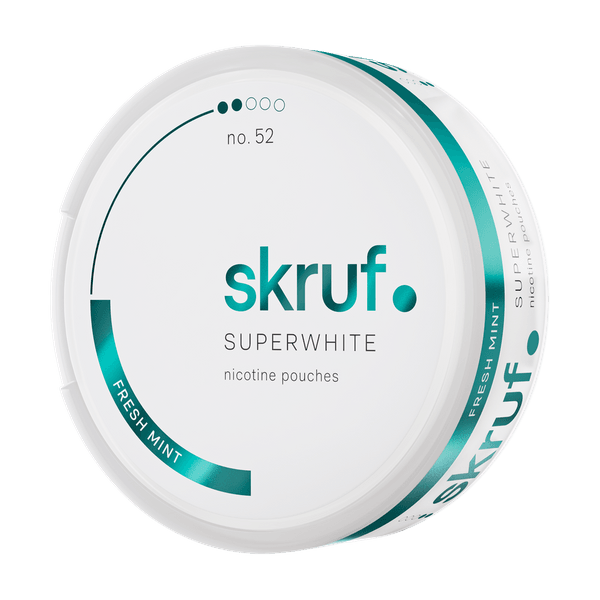 Nikotinové sáčky SKRUF Superwhite Fresh Mint No 52